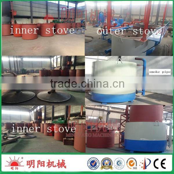 Energy-saving round wood charcoal carbonization stove kiln furnace 008615039052280