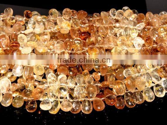 Imperial Topaz Pear Shape Beads