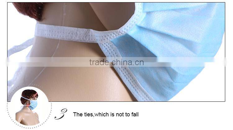 china designer medical dust face mask with tie on