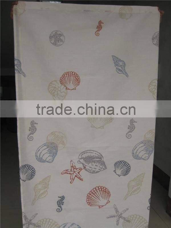 100% Polyester Printed Shower Curtain Design