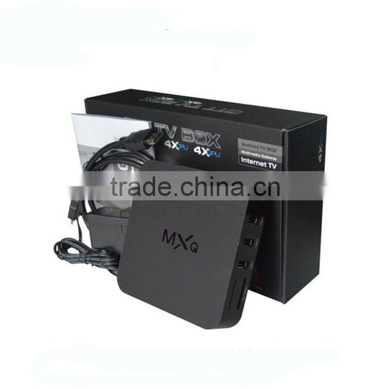 1G/8G Amlogic S805 Quad Core KODI MXQ TV Box Android 4.4 H.265 WiFi LAN Miracast Airplay
