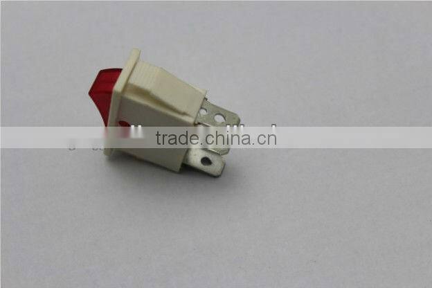 YL3-8 square white on off LED dpdt lighted rocker switch