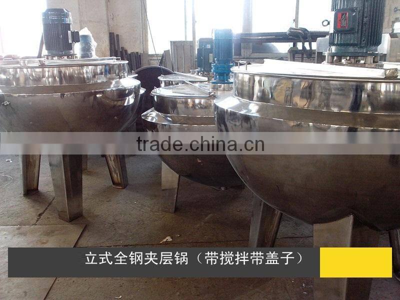 300L steam cooking kettle with agitator