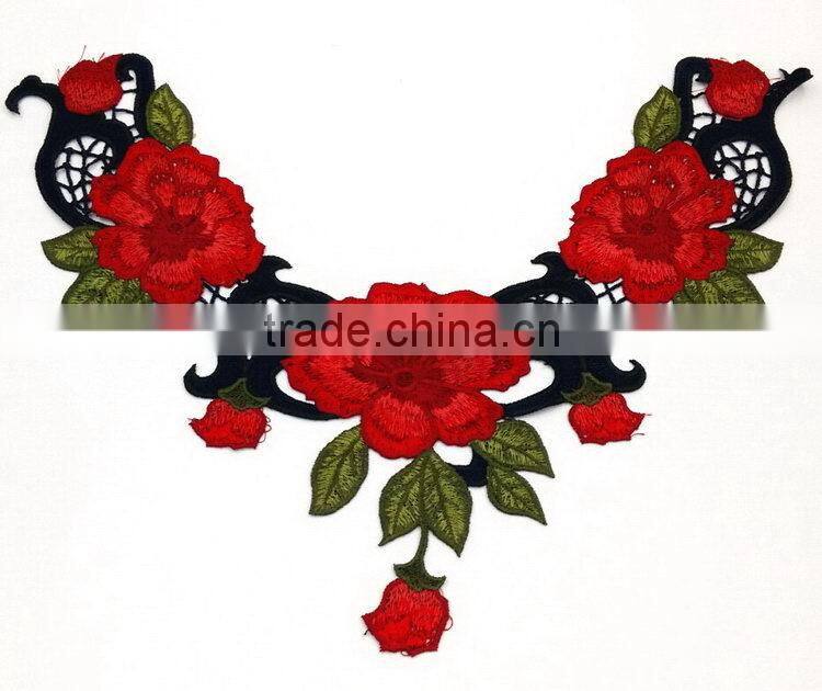 Top grade new coming patterns cotton lace collar