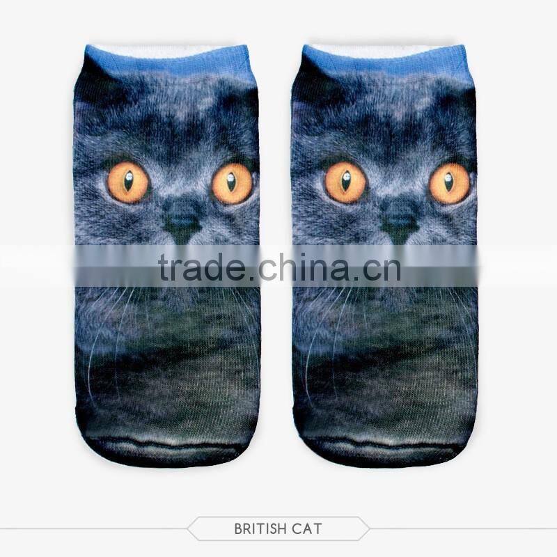 ladies hot socks foot cute pinguin high quality 3d full print colorful ankle socks sports unisex custom hot sale stretch spandex