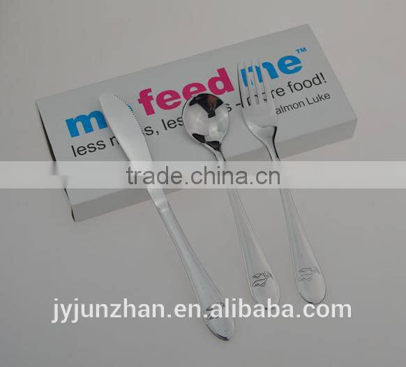 18/10 Stainless steel baby knife, safe knife made by Junzhan Factory directly