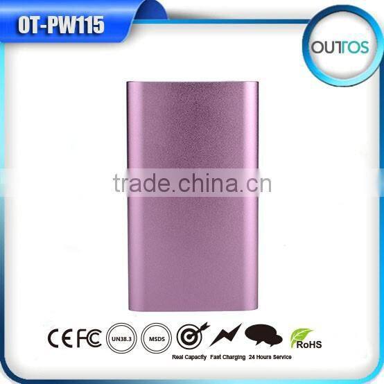 6000mah power bank with dual USB for iphone samsung