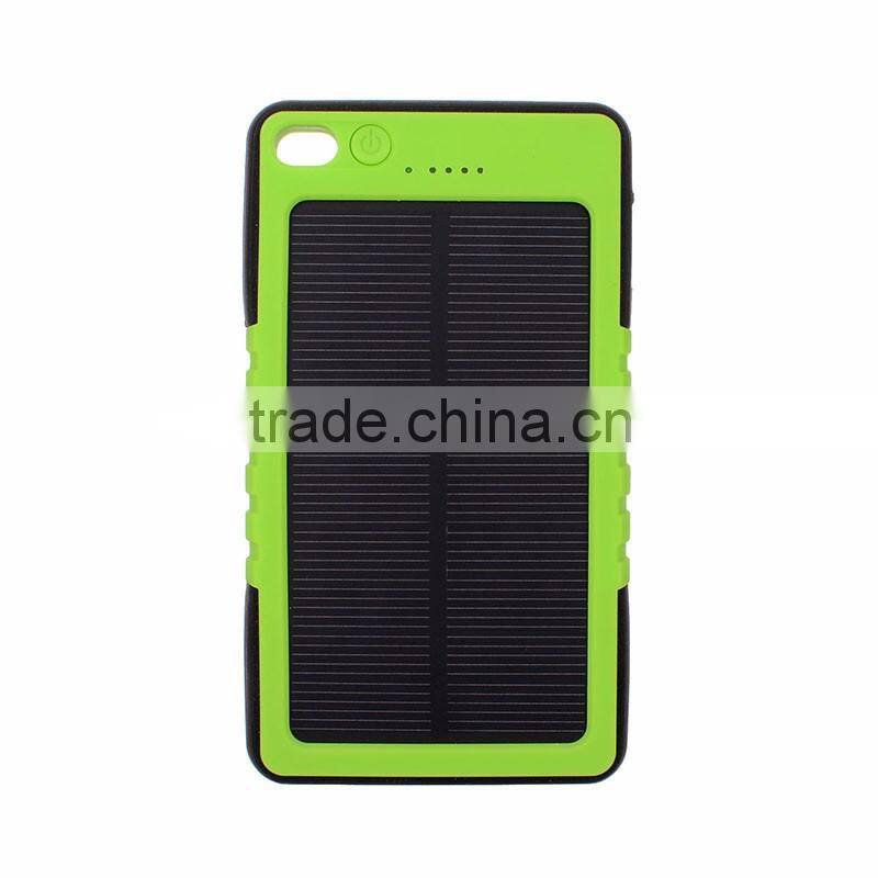 8000mAh Active Waterproof Solar Portable Power Bank Charger