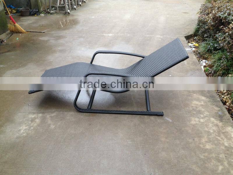 Popular Garden Furniture PE Rattan Steel Frame KD Design