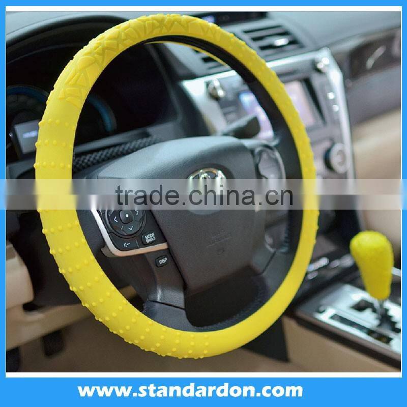 Many color Silicon Car Steering Wheel Cover Universal silicon steering wheel hubs