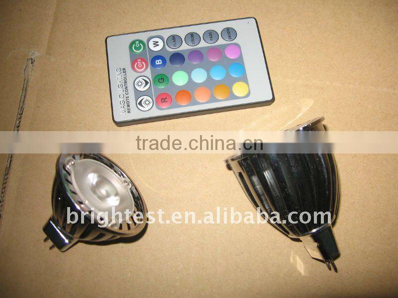 Remote Control 6W GU10 RGB LED Spotlight, RGB LED Spotlight
