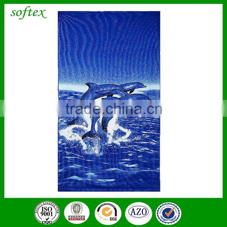 wholesale high quality print microfiber beach towel