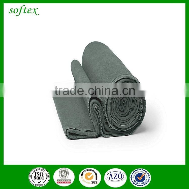 High-absorbent micro fiber suede camping suede towel