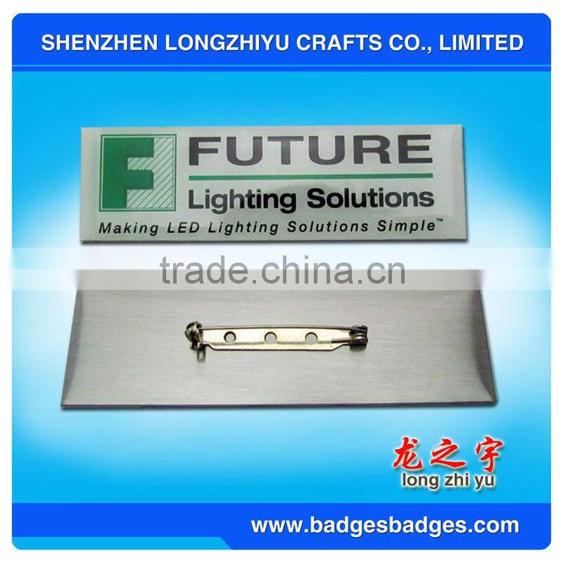 Newest Design Personalized Fancy Acrylic Name Badge,OEM Metal Tag For Hotel Staff