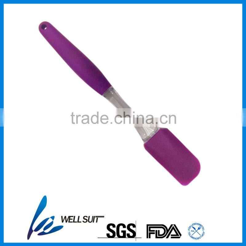 Food grade best silicone spatula with PS and TPR handle