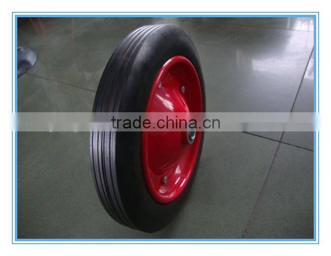 Rubber Wheel from Qingdao Yinzhu Wheel Barrow Solid Rubber Tire