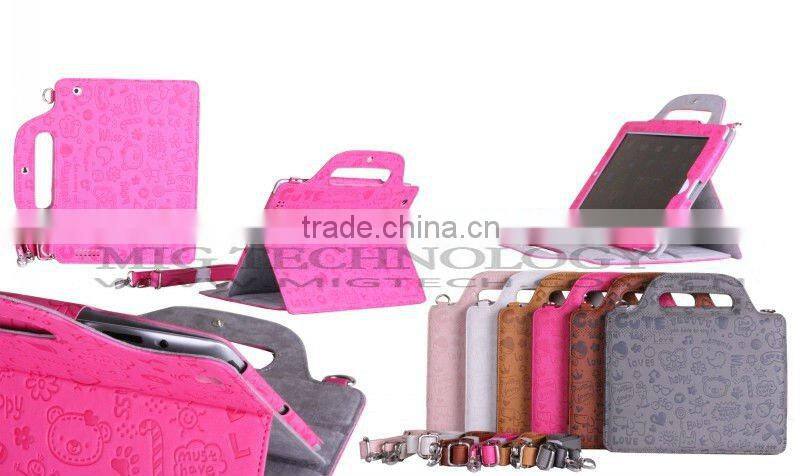 High end Leather bag for Ipad 2 3, for ipad 3 bag, for ipad3 case