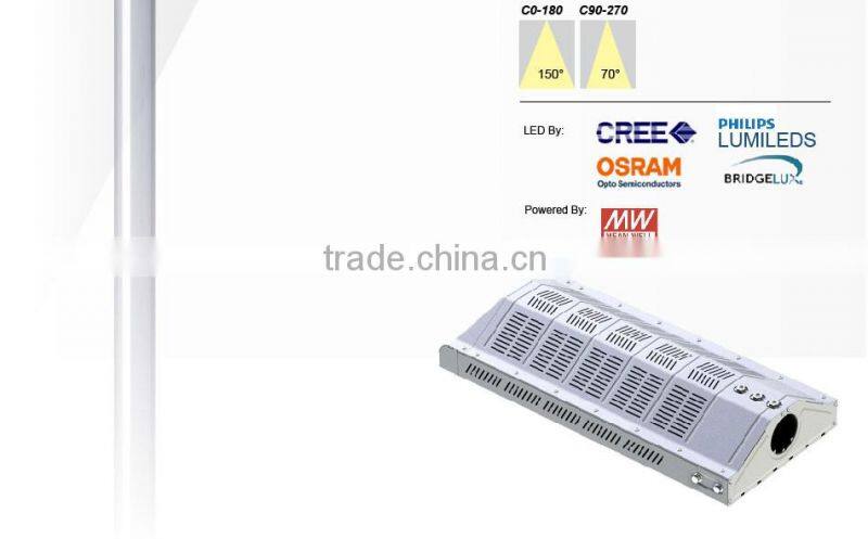 100-140lm/W, Lens Kit for Different Beam Angle, Meanwell Driver, CE Rohs Approved, 150W Street Lighting LED