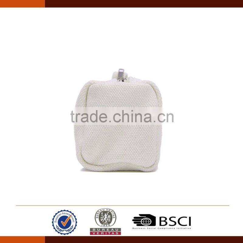 High Quality White Canvas Pencil Case Bags