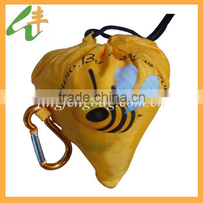 2014 fashion polyester foldable shopping bag