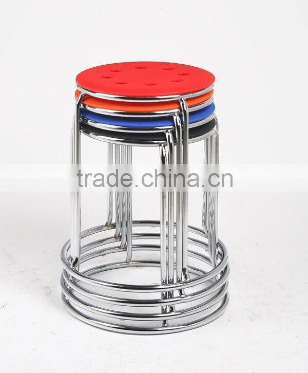 Plastic Round Commercial Stacking Stool (1068A)