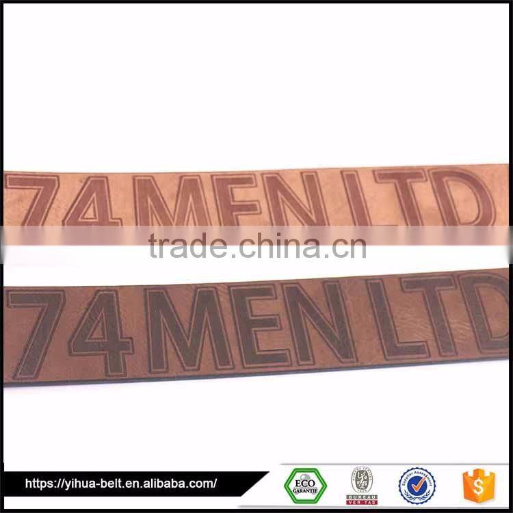 Handmade Band pu leather casual brown leather belt