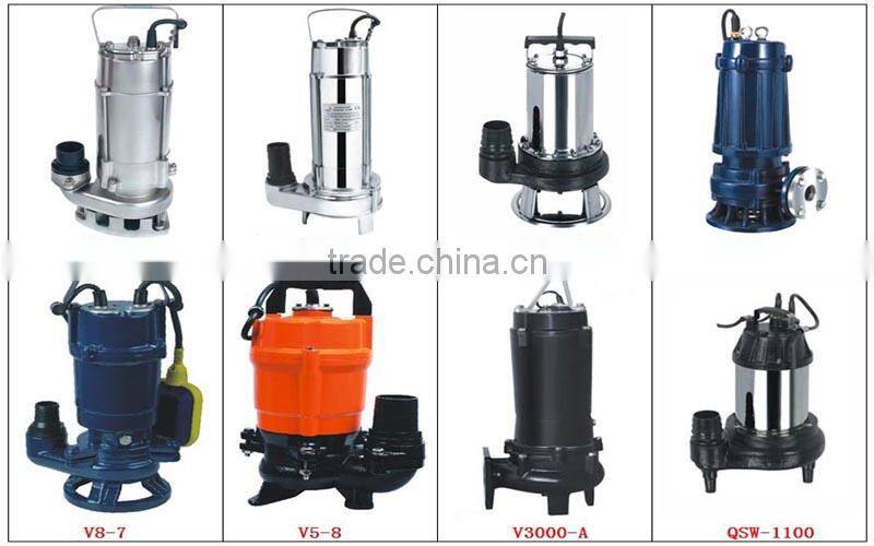 VSW series stainless steel water pump with cutting system