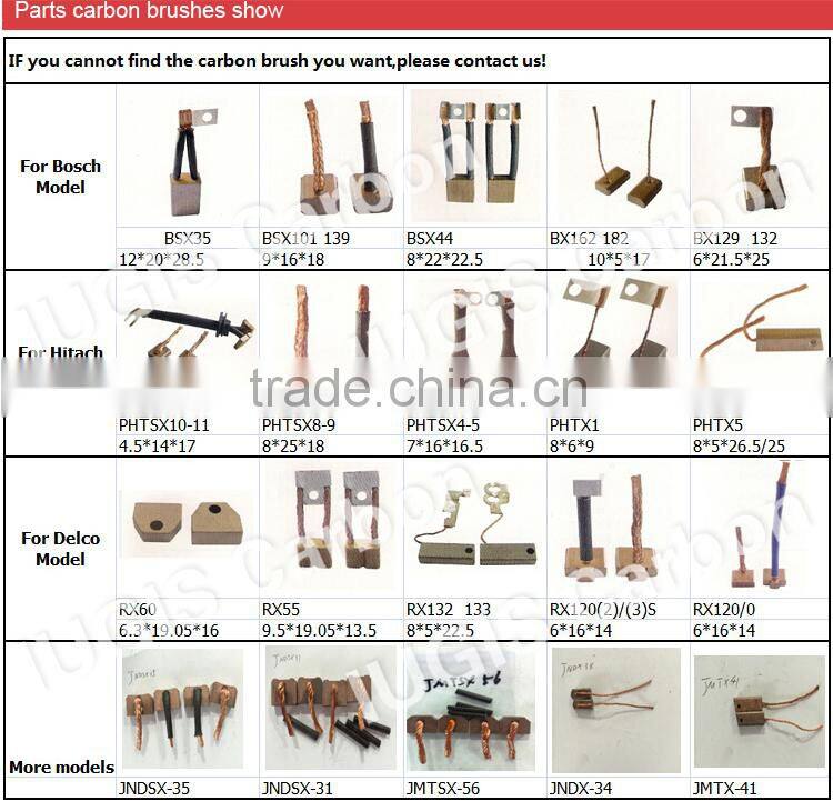 PNDX6 Mitsubishi ME702997 carbon brush for starter and alternator motor parts