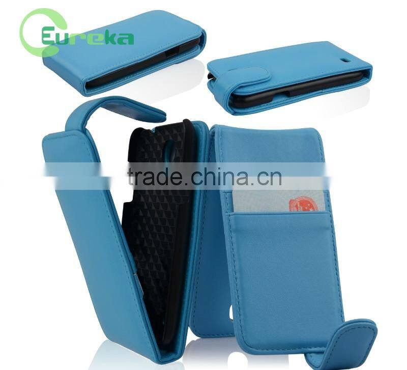 For samsung S4 mini mobile phone flip style pu leather case cover