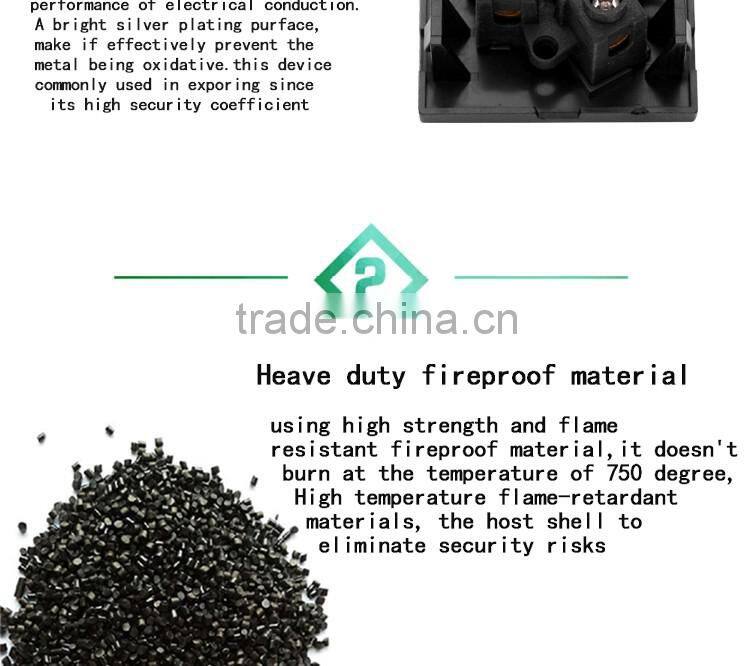 Square Internetional standard output socket