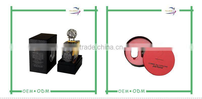 brown leatherette paper perfume jar packaging paper tube