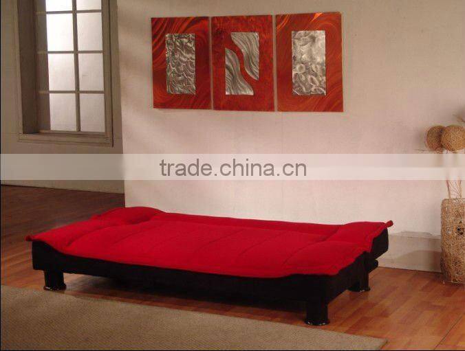 RED MICROFIBER SOFABED SF1017