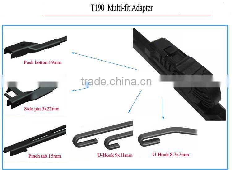 T190 Car Accessories J-HOOK Arm Germany Patent Windshield Wiper Blades