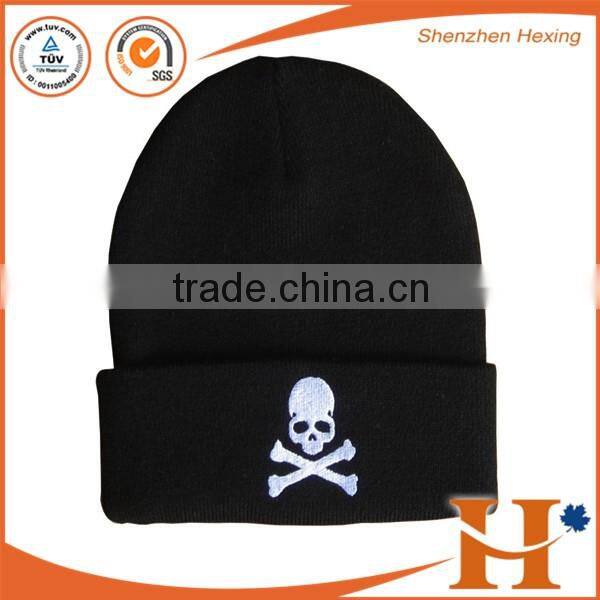 Customized winter hat knitted hat beanies 100% polyester