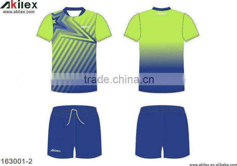 Leader fashion design Short sleeve custom sublimated badminton jersey