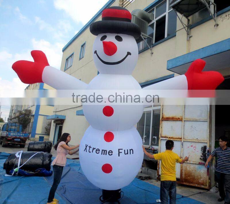 Attractive Christmas decorate inflatable snowman sky dancer