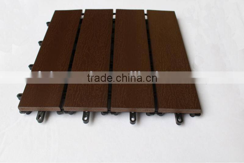 Sanding Surface Treatment and like wood plastics composites WPC Interlocking flooring