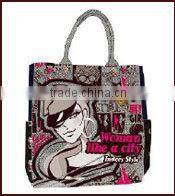 Green Apple Satin Fabric Children Travel Trolley Luggage Bag For Sale