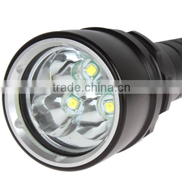 NEW Diving Torch CREE XM-L U2*3 LED 4000 Lumens scuba diving flashlight