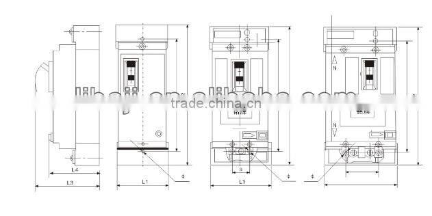 Series DZ15LE RESIDUAL CURRENT MODLE CASE CIECUIT BREAKER (MCCB) TRANSPARENT