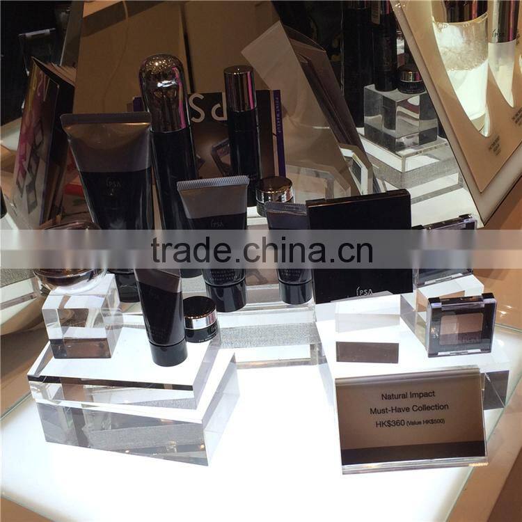 Hot selling plexiglass cube, acrylic clear cube makeup organizer