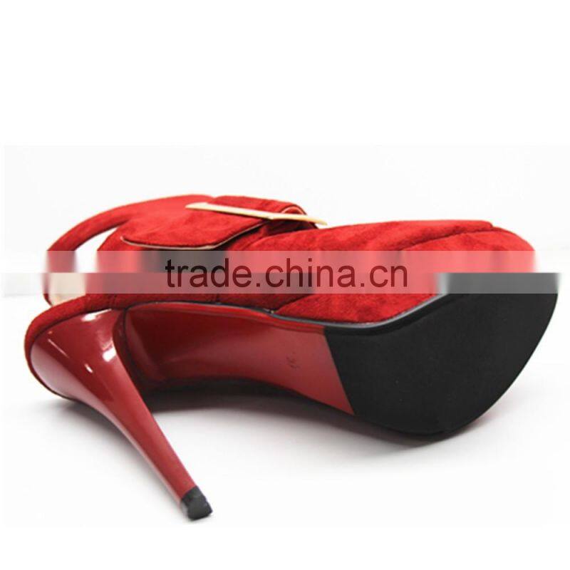 Lady Dress Fancy Shoes Classical red Sandals