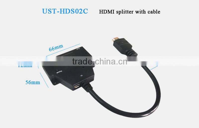 3Port HD Splitter Switcher 3x1 Auto Switch 3-In 1-Out With 50 CM Pigtail Cable
