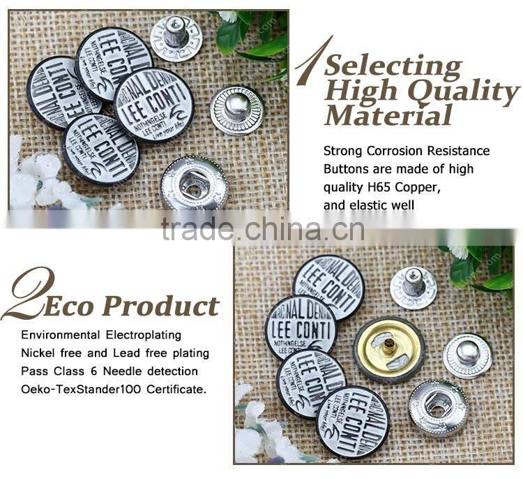 Custom Metal Snap Fastener,Clothing Snap Button for Leather and Coat