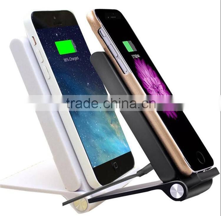 Qi Wireless 3 Coils Charging Mat Stand Charger Pad for Samsung S6 Edge iphone ETC