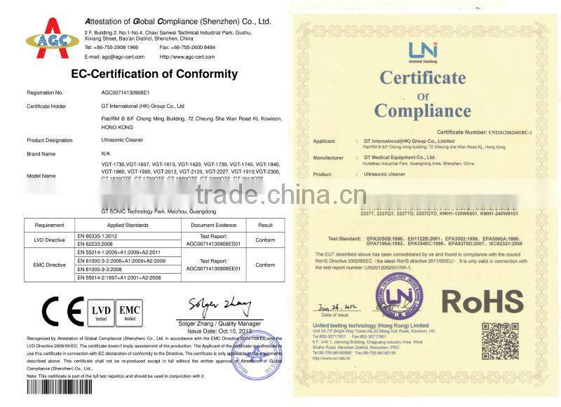 Benchop dental instruments ultrasonic cleaner with heater KMH1-240W9101