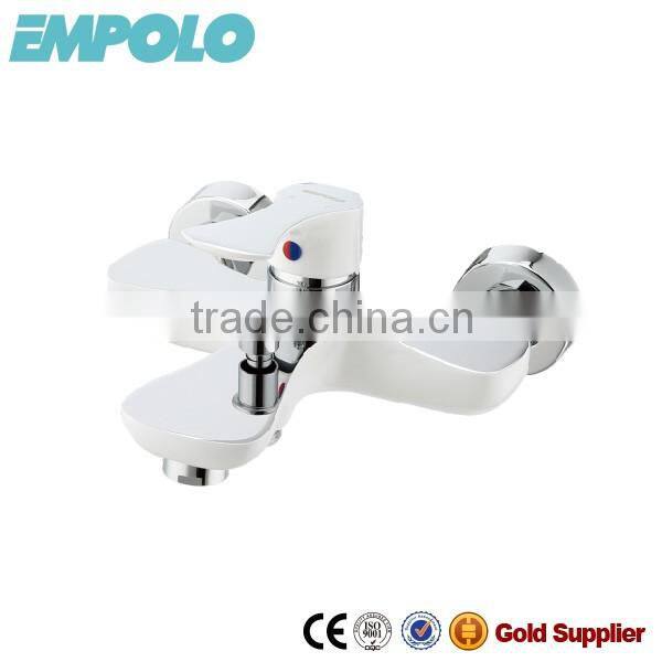 Solid Brass Chrome & White Finished Bath Faucet 80 3101W