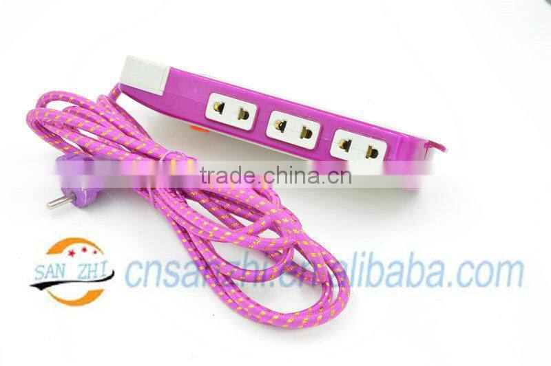 10A 250V 2m unalloyed copper cable multiple socket and switched socket outlet