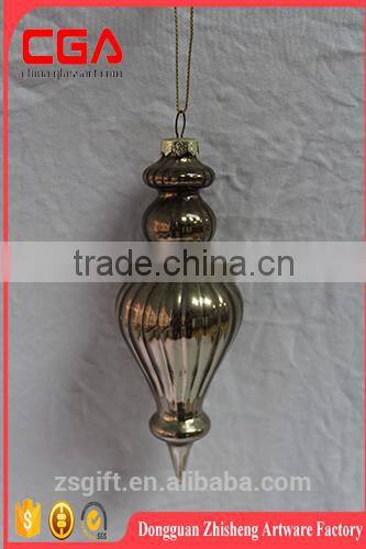 Hanging christmas bauble glass icicle for christmas tree decorarion supplies X'mas accessories
