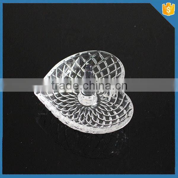 Heart shape handmade glass ring holder